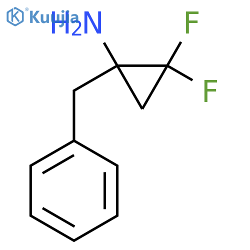 1-benzyl-2,2-difluorocyclopropan-1-amine structure