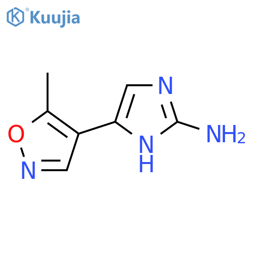 5-(5-methyl-1,2-oxazol-4-yl)-1H-imidazol-2-amine structure