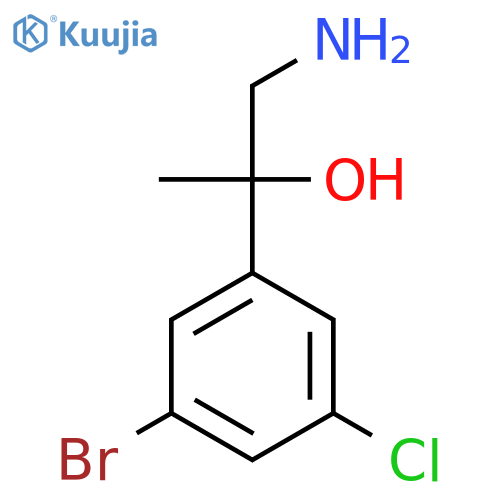 1-amino-2-(3-bromo-5-chlorophenyl)propan-2-ol structure
