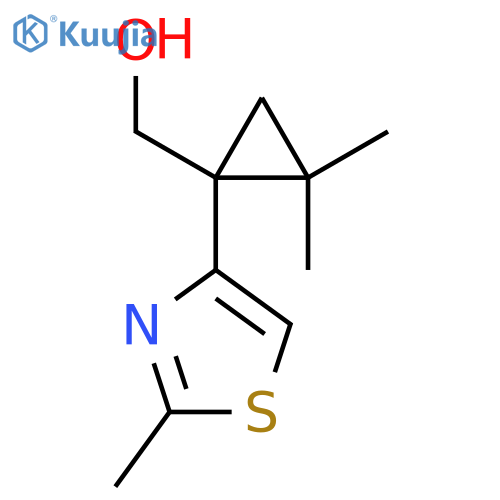 2,2-dimethyl-1-(2-methyl-1,3-thiazol-4-yl)cyclopropylmethanol structure
