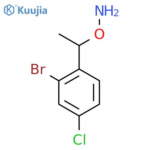 O-1-(2-bromo-4-chlorophenyl)ethylhydroxylamine structure