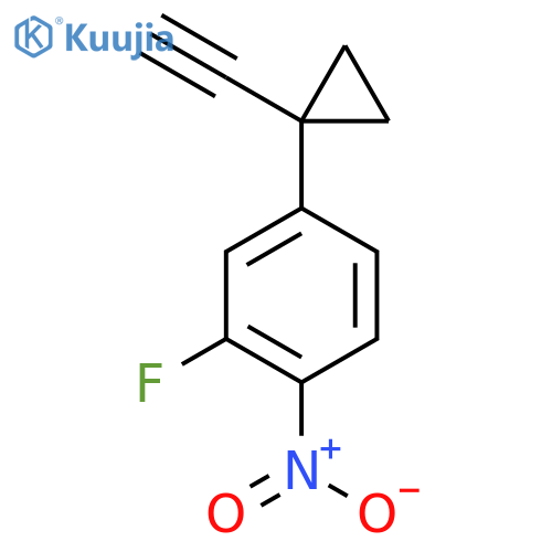 4-(1-Ethynylcyclopropyl)-2-fluoro-1-nitrobenzene structure