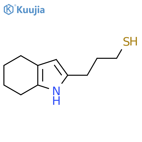 3-(4,5,6,7-tetrahydro-1H-indol-2-yl)propane-1-thiol structure