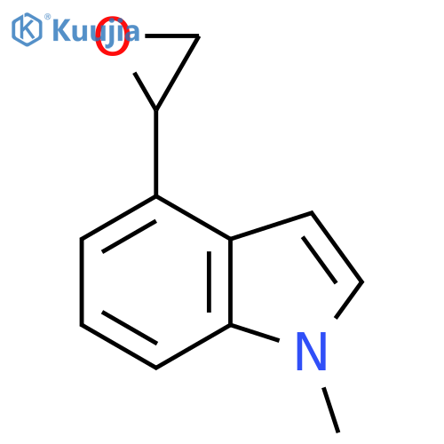 1-methyl-4-(oxiran-2-yl)-1H-indole structure