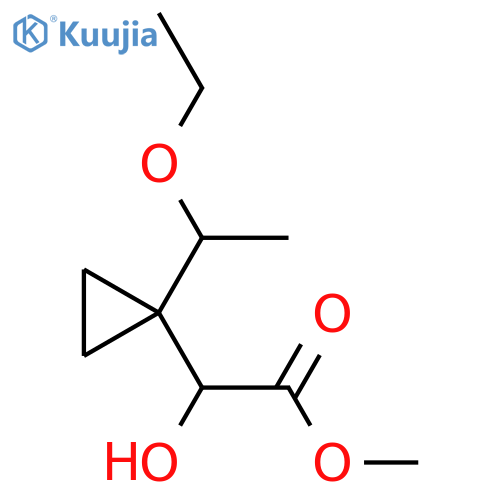 methyl 2-1-(1-ethoxyethyl)cyclopropyl-2-hydroxyacetate structure