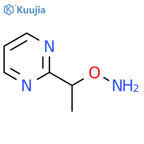 O-1-(pyrimidin-2-yl)ethylhydroxylamine structure