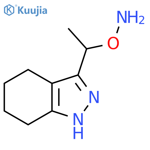 O-1-(4,5,6,7-tetrahydro-1H-indazol-3-yl)ethylhydroxylamine structure