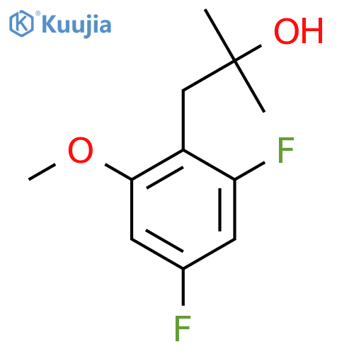 1-(2,4-difluoro-6-methoxyphenyl)-2-methylpropan-2-ol structure