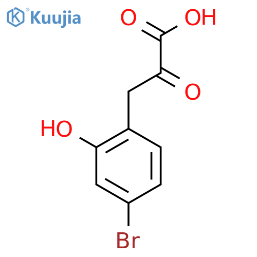 3-(4-Bromo-2-hydroxyphenyl)-2-oxopropanoic acid structure