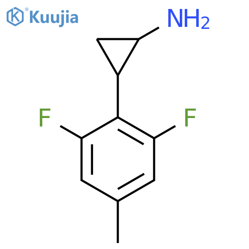 2-(2,6-difluoro-4-methylphenyl)cyclopropan-1-amine structure