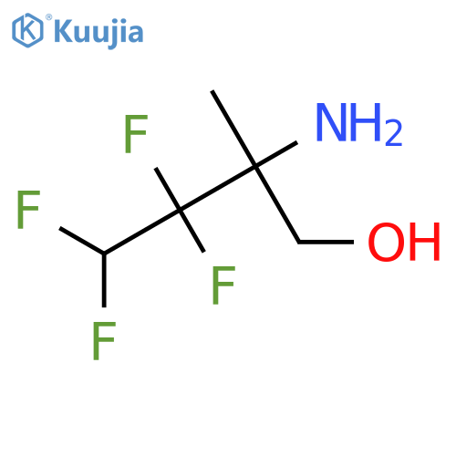 2-amino-3,3,4,4-tetrafluoro-2-methylbutan-1-ol structure