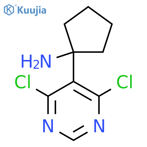 1-(4,6-Dichloropyrimidin-5-yl)cyclopentan-1-amine structure