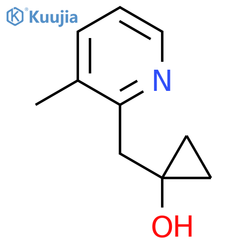 1-(3-methylpyridin-2-yl)methylcyclopropan-1-ol structure