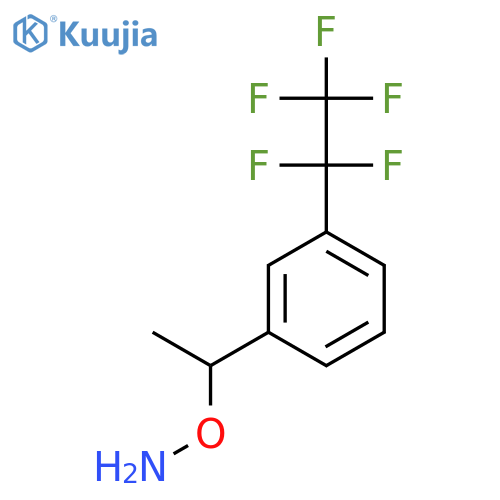 O-{1-3-(pentafluoroethyl)phenylethyl}hydroxylamine structure