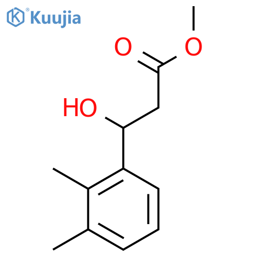 methyl 3-(2,3-dimethylphenyl)-3-hydroxypropanoate structure