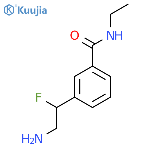 3-(2-amino-1-fluoroethyl)-N-ethylbenzamide structure