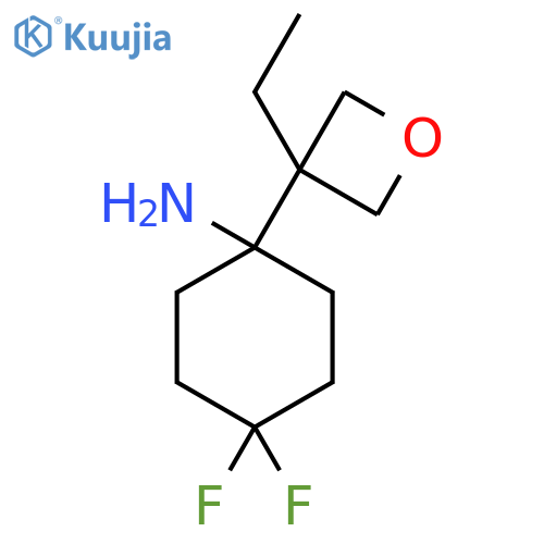 1-(3-ethyloxetan-3-yl)-4,4-difluorocyclohexan-1-amine structure