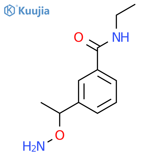 3-1-(aminooxy)ethyl-N-ethylbenzamide structure
