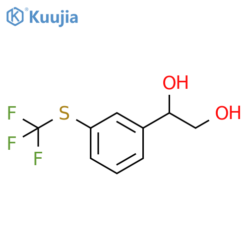 1-{3-(trifluoromethyl)sulfanylphenyl}ethane-1,2-diol structure