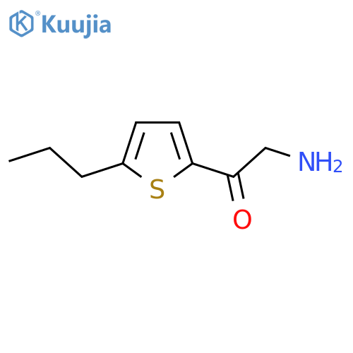 2-amino-1-(5-propylthiophen-2-yl)ethan-1-one structure