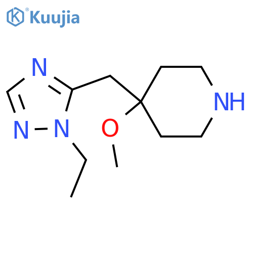 4-(1-ethyl-1H-1,2,4-triazol-5-yl)methyl-4-methoxypiperidine structure