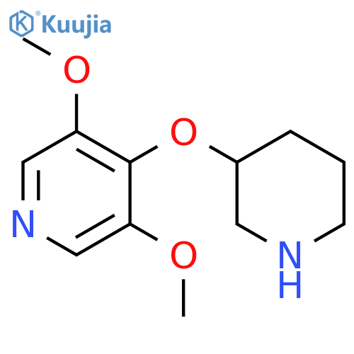 3,5-dimethoxy-4-(piperidin-3-yloxy)pyridine structure