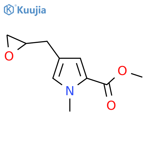 methyl 1-methyl-4-(oxiran-2-yl)methyl-1H-pyrrole-2-carboxylate structure