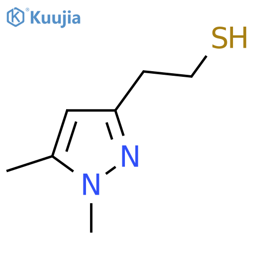 2-(1,5-dimethyl-1H-pyrazol-3-yl)ethane-1-thiol structure