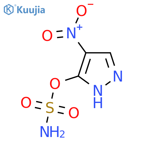 4-nitro-1H-pyrazol-3-yl sulfamate structure
