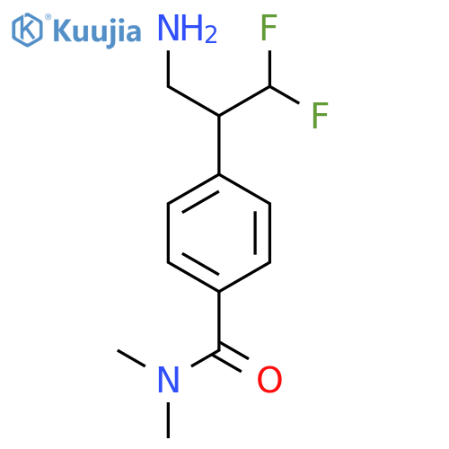 4-(3-amino-1,1-difluoropropan-2-yl)-N,N-dimethylbenzamide structure