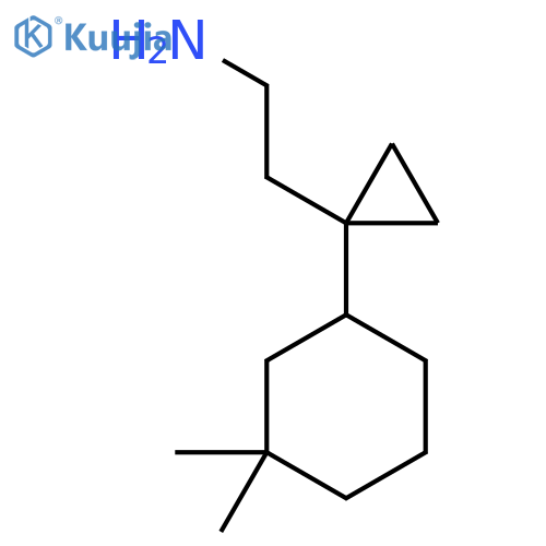 2-1-(3,3-dimethylcyclohexyl)cyclopropylethan-1-amine structure