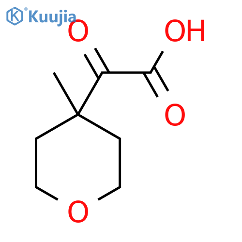 2-(4-methyloxan-4-yl)-2-oxoacetic acid structure