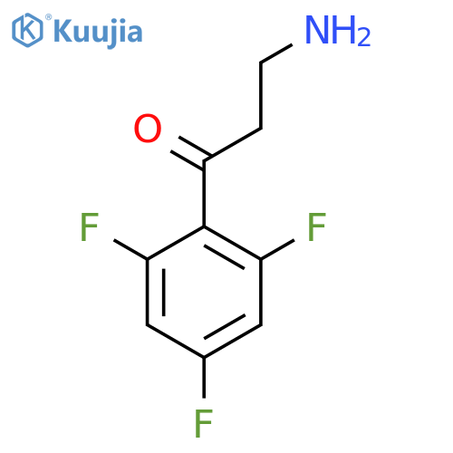 3-amino-1-(2,4,6-trifluorophenyl)propan-1-one structure