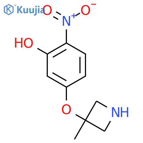 5-(3-methylazetidin-3-yl)oxy-2-nitrophenol structure
