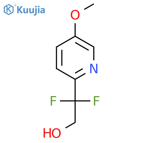 2,2-difluoro-2-(5-methoxypyridin-2-yl)ethan-1-ol structure