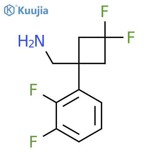 1-(2,3-difluorophenyl)-3,3-difluorocyclobutylmethanamine structure