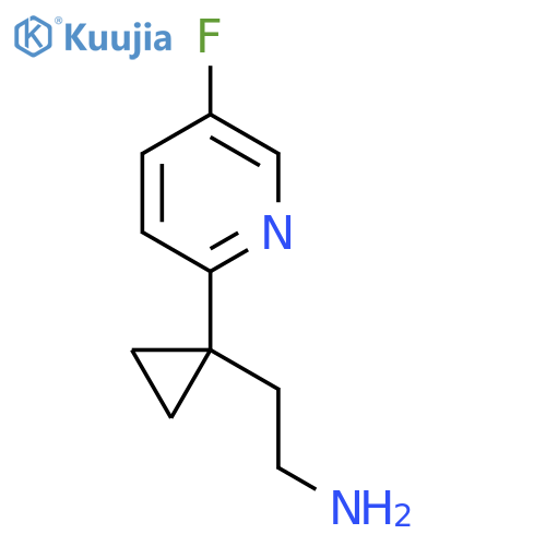 2-1-(5-fluoropyridin-2-yl)cyclopropylethan-1-amine structure