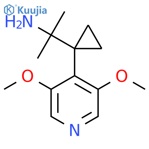 2-1-(3,5-dimethoxypyridin-4-yl)cyclopropylpropan-2-amine structure
