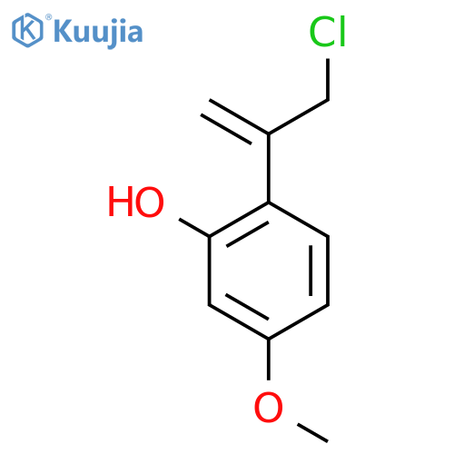 2-(3-chloroprop-1-en-2-yl)-5-methoxyphenol structure