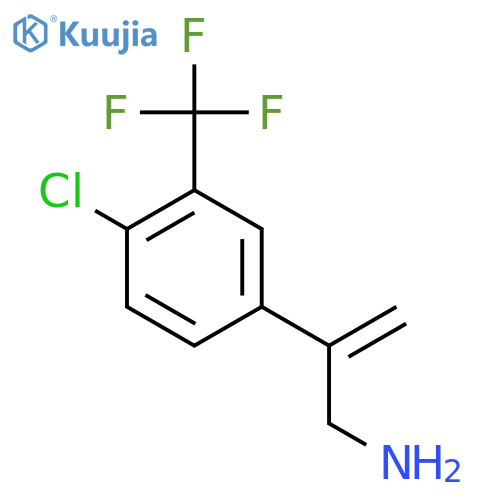 2-4-chloro-3-(trifluoromethyl)phenylprop-2-en-1-amine structure