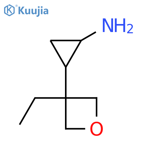 2-(3-ethyloxetan-3-yl)cyclopropan-1-amine structure