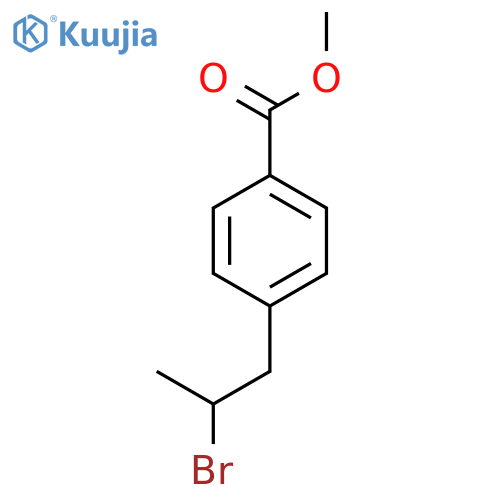 methyl 4-(2-bromopropyl)benzoate structure