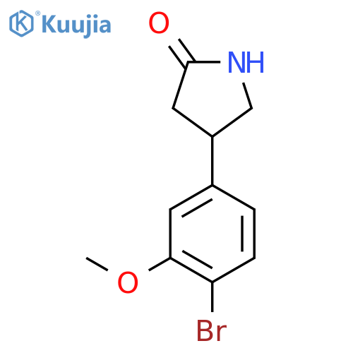 4-(4-bromo-3-methoxyphenyl)pyrrolidin-2-one structure