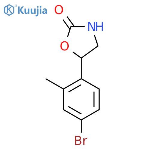 5-(4-bromo-2-methylphenyl)-1,3-oxazolidin-2-one structure
