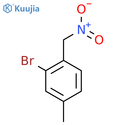 2-bromo-4-methyl-1-(nitromethyl)benzene structure