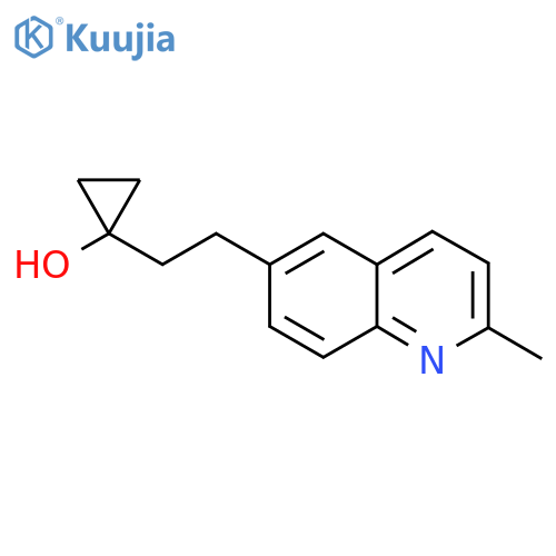 1-2-(2-methylquinolin-6-yl)ethylcyclopropan-1-ol structure