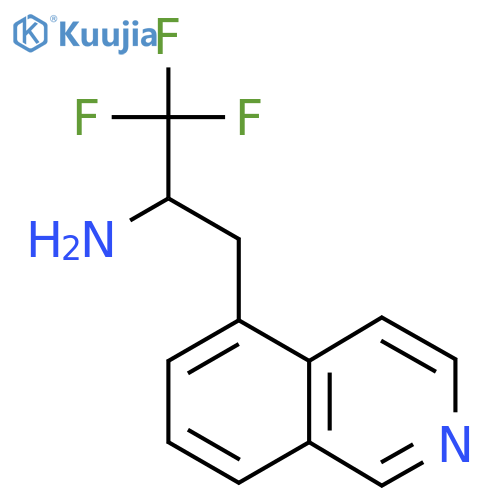 1,1,1-trifluoro-3-(isoquinolin-5-yl)propan-2-amine structure