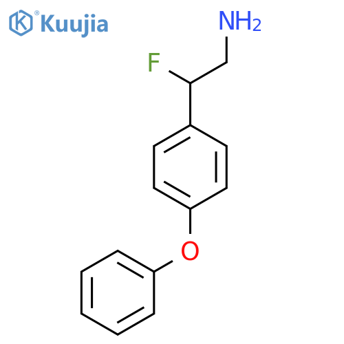 2-fluoro-2-(4-phenoxyphenyl)ethan-1-amine structure