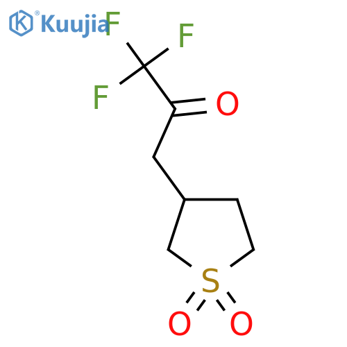3-(3,3,3-trifluoro-2-oxopropyl)-1lambda6-thiolane-1,1-dione structure