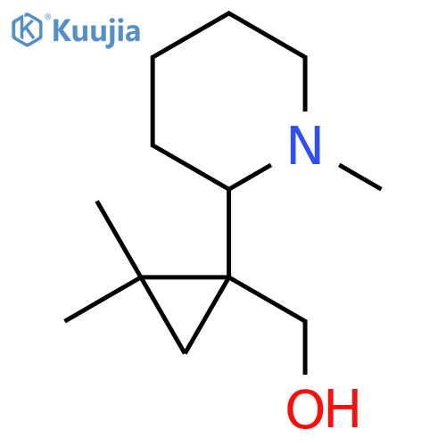 2,2-dimethyl-1-(1-methylpiperidin-2-yl)cyclopropylmethanol structure